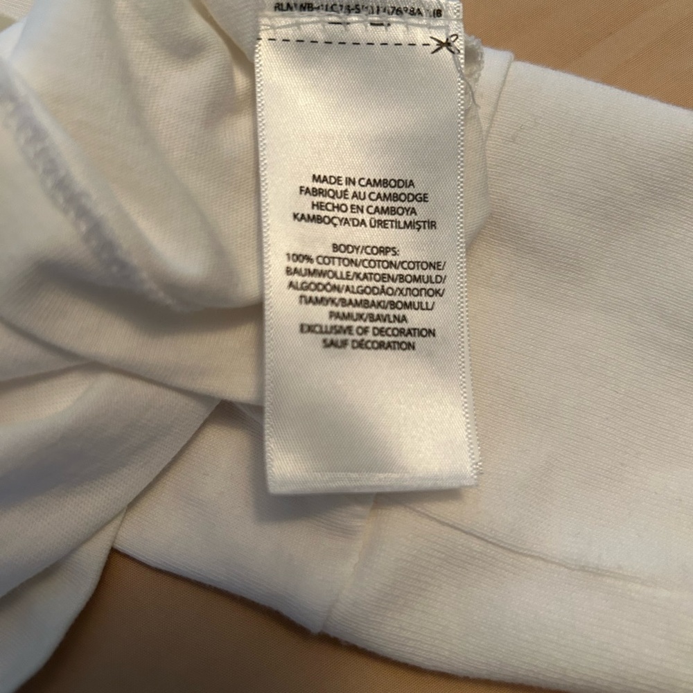 Polo by Ralph Lauren Men's White Long Sleeve Tee - Picture 5 of 5